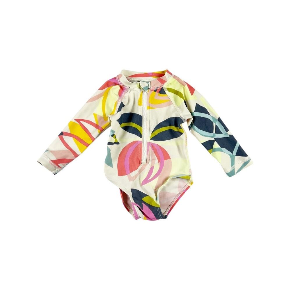 Tea Collection Tropical Oasis Rash Guard One Piece Swimsuit 3-6 Months